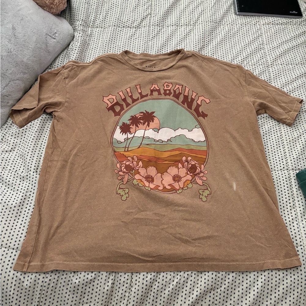 Tan Billabong T shirt